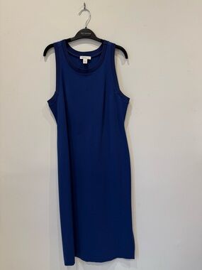 Nordstrom Sleeveless Midi Dress in Deep Blue